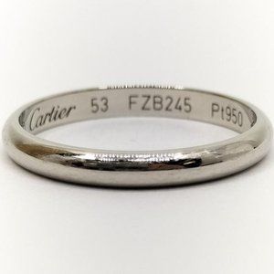 CARTIER Platinum Wedding Band Ring
